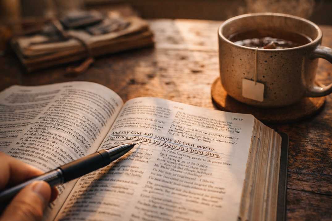 Underlined Bible verse